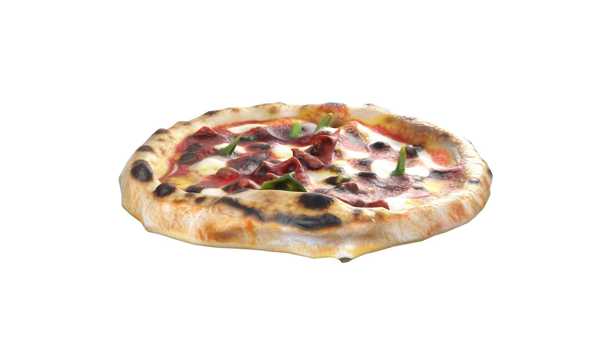 Pizza 19    Low-poly 3D model_6