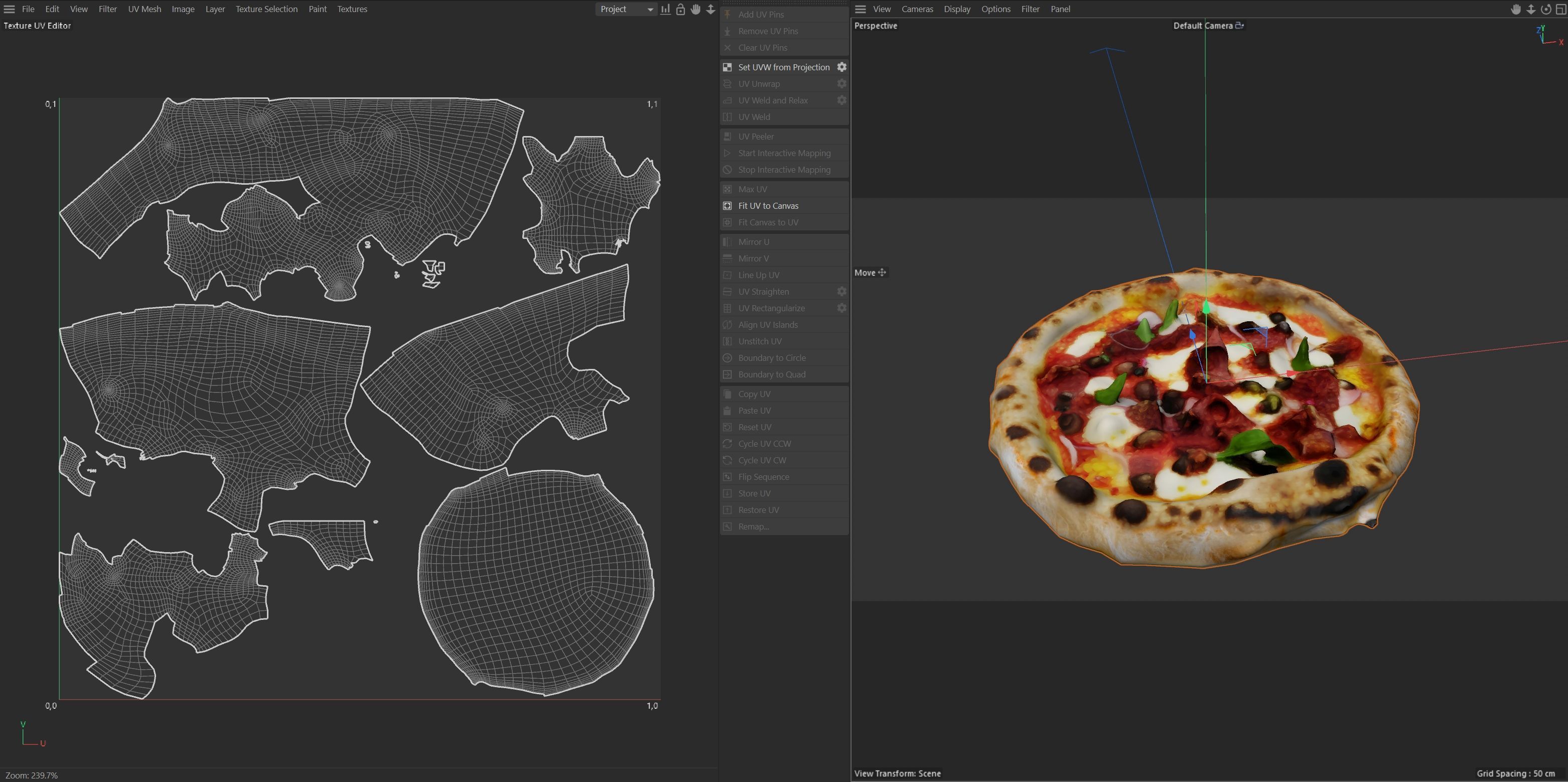 Pizza 19    Low-poly 3D model_7