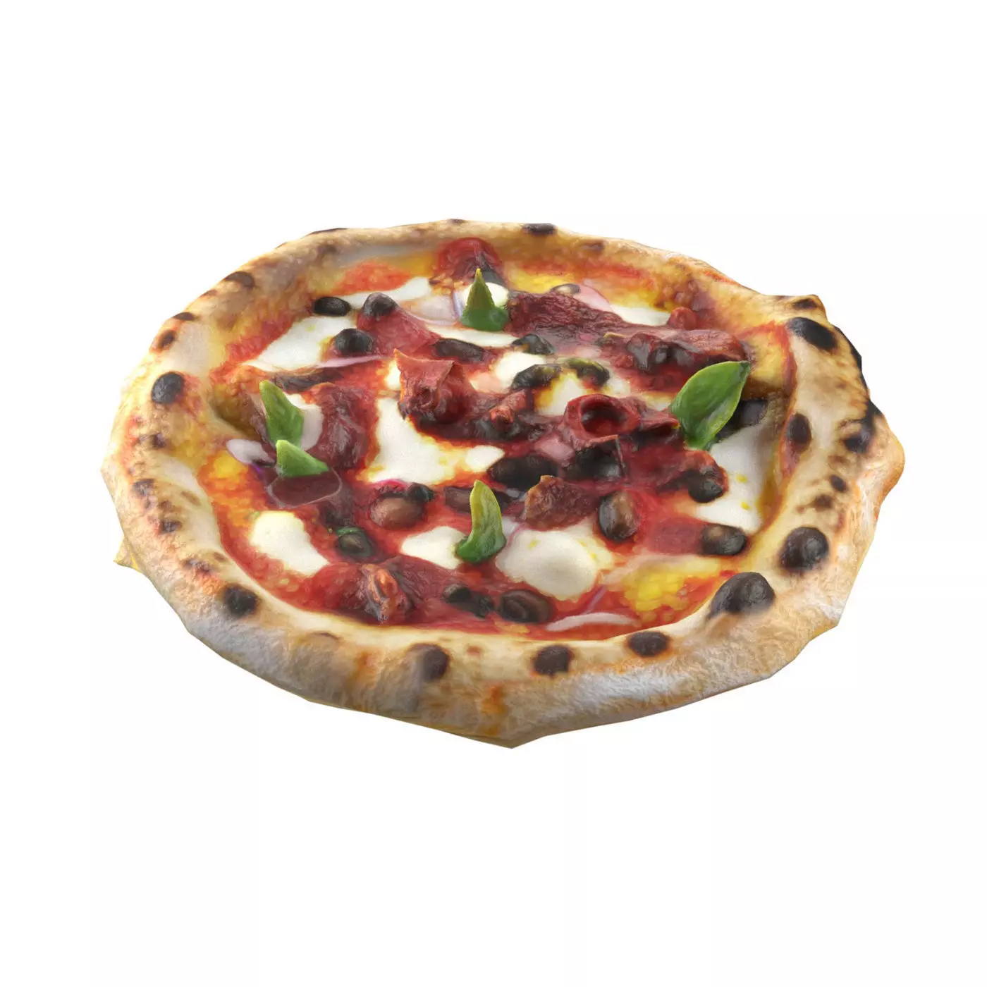Pizza 19    Low-poly 3D model_0