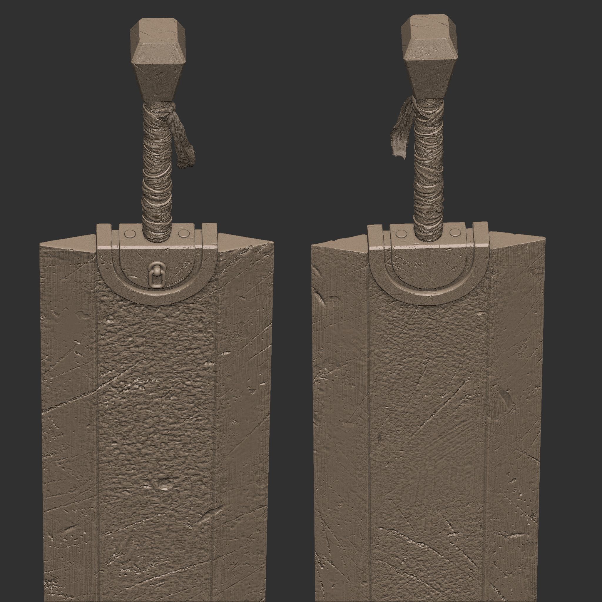 berserk Guts sword  3D print model_8