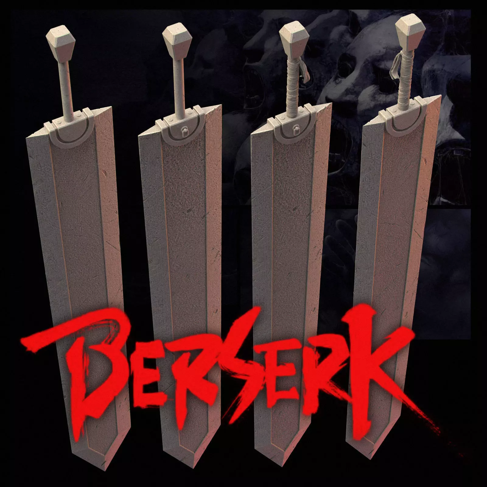 berserk Guts sword  3D print model_0
