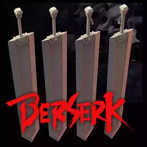 berserk Guts sword  3D print model