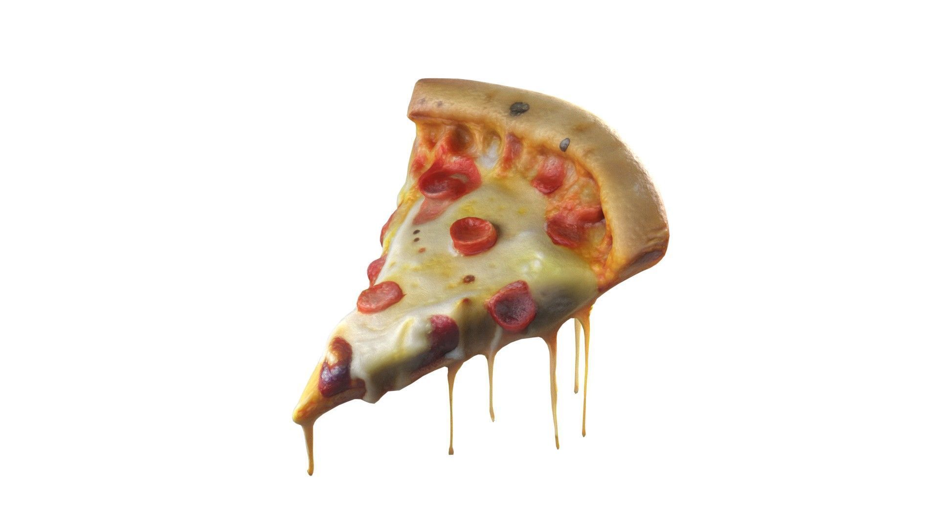 20 Pizza and Slices Collection   Low-poly 3D model_8