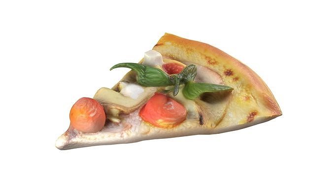20 Pizza and Slices Collection   Low-poly 3D model 7