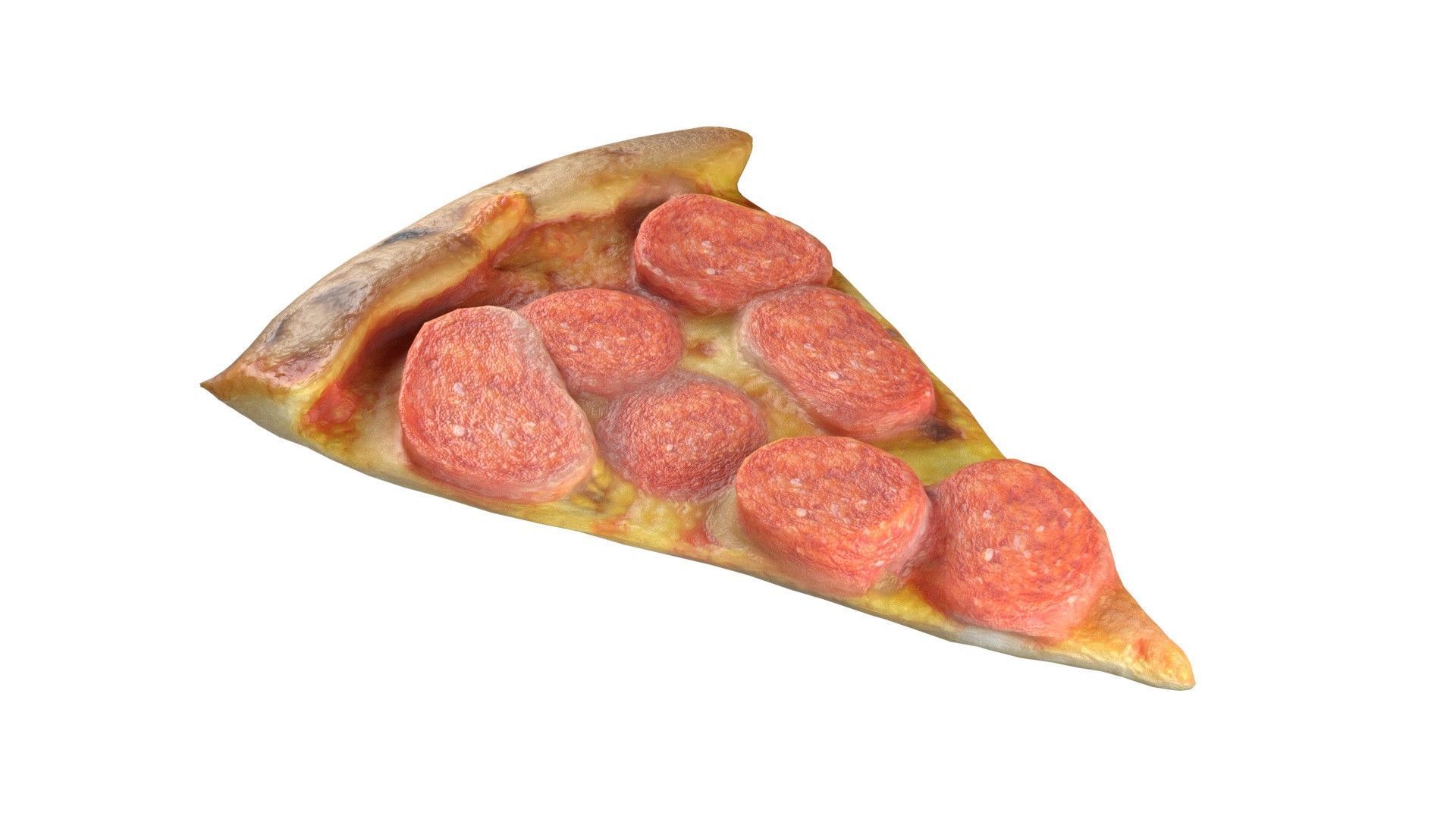 20 Pizza and Slices Collection   Low-poly 3D model_4