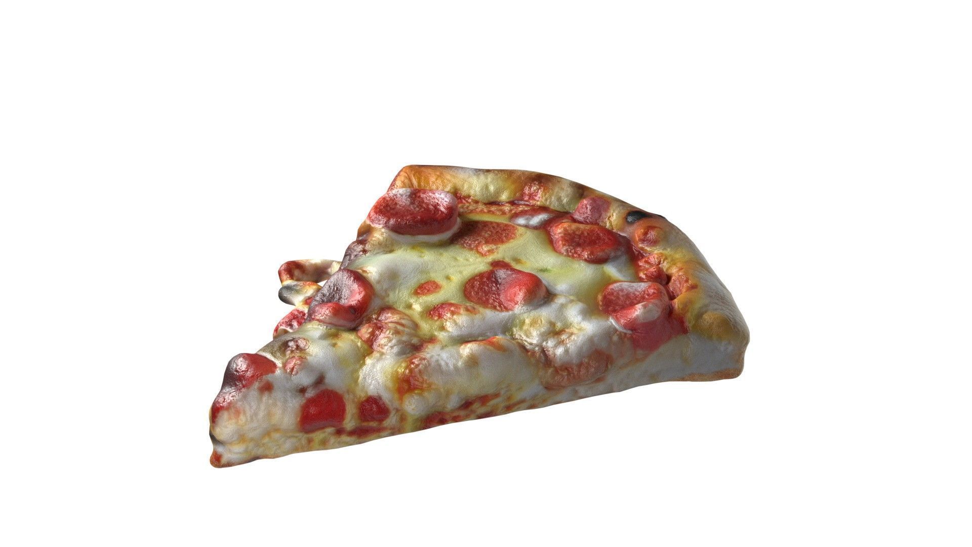 20 Pizza and Slices Collection   Low-poly 3D model_1