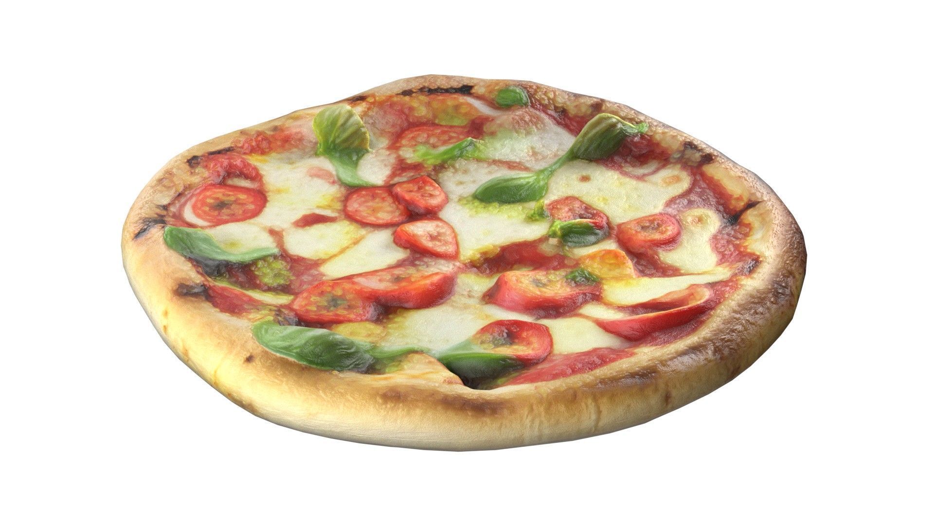 20 Pizza and Slices Collection   Low-poly 3D model_18