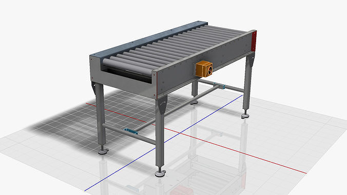 Roller Conveyor 01 Low-poly 3D model