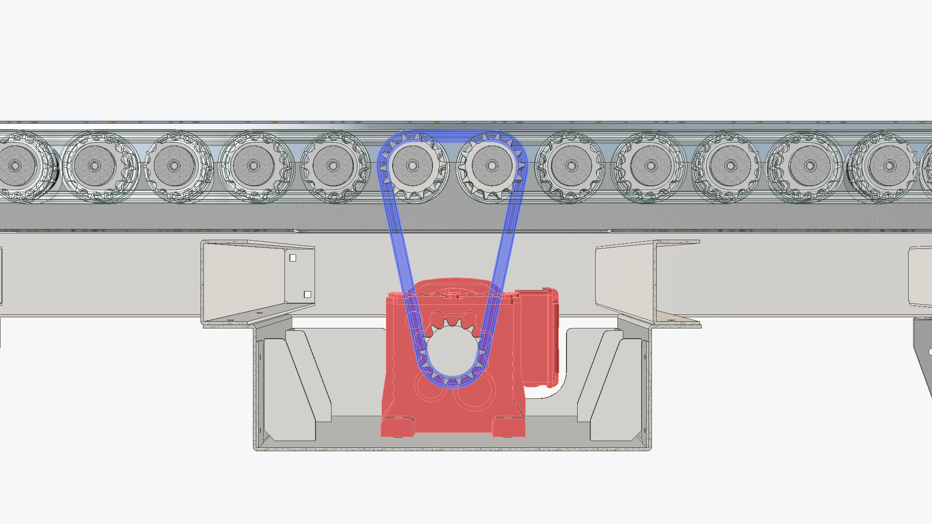 Roller Conveyor 01 Low-poly 3D model_11