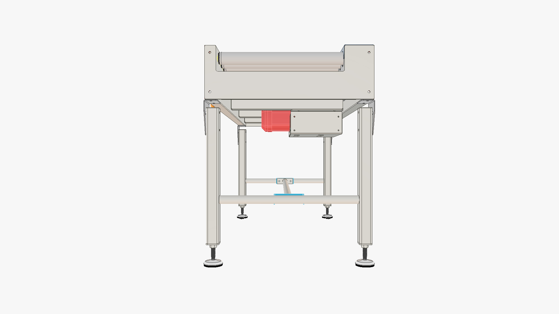 Roller Conveyor 01 Low-poly 3D model_8