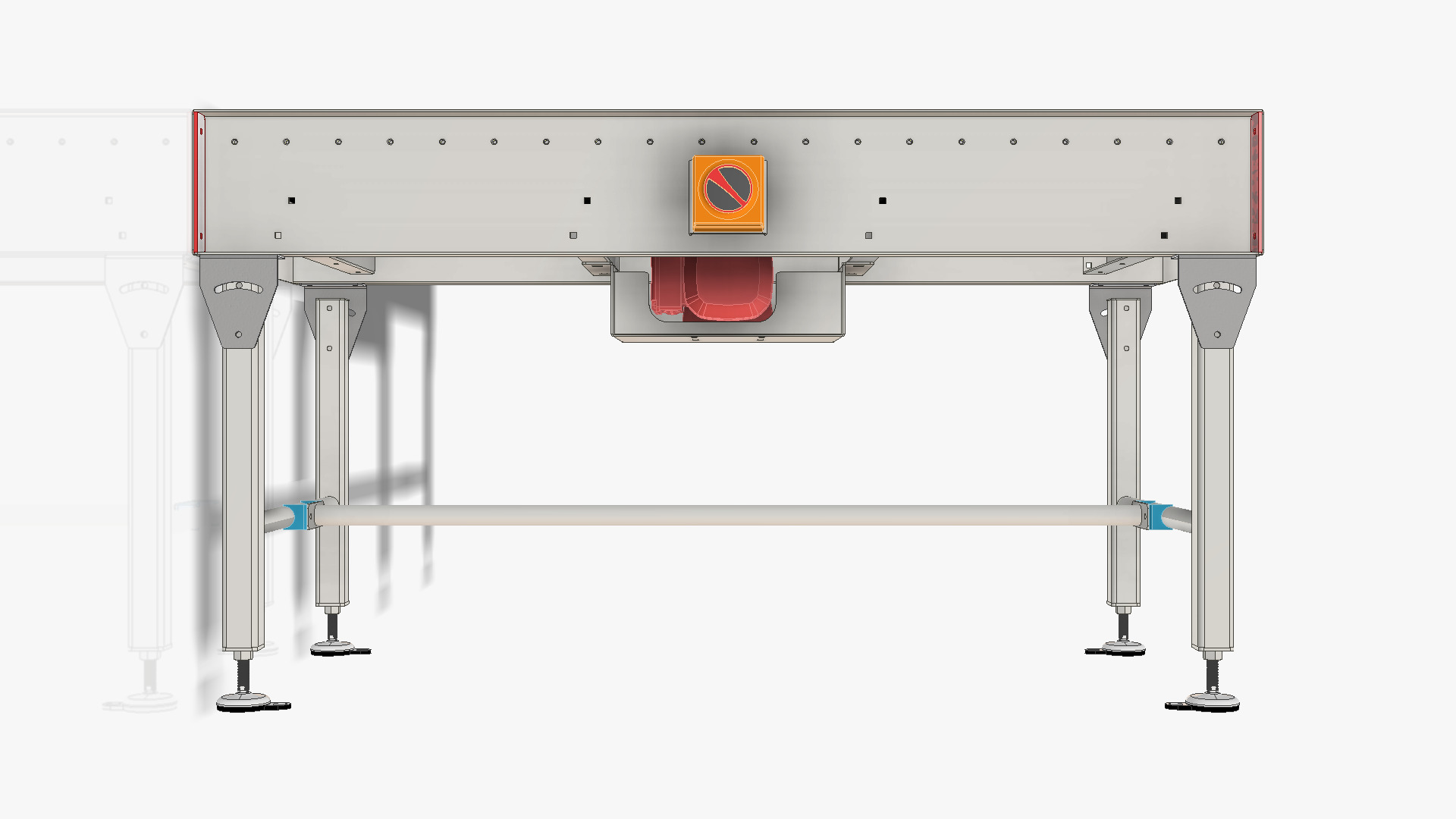 Roller Conveyor 01 Low-poly 3D model_10
