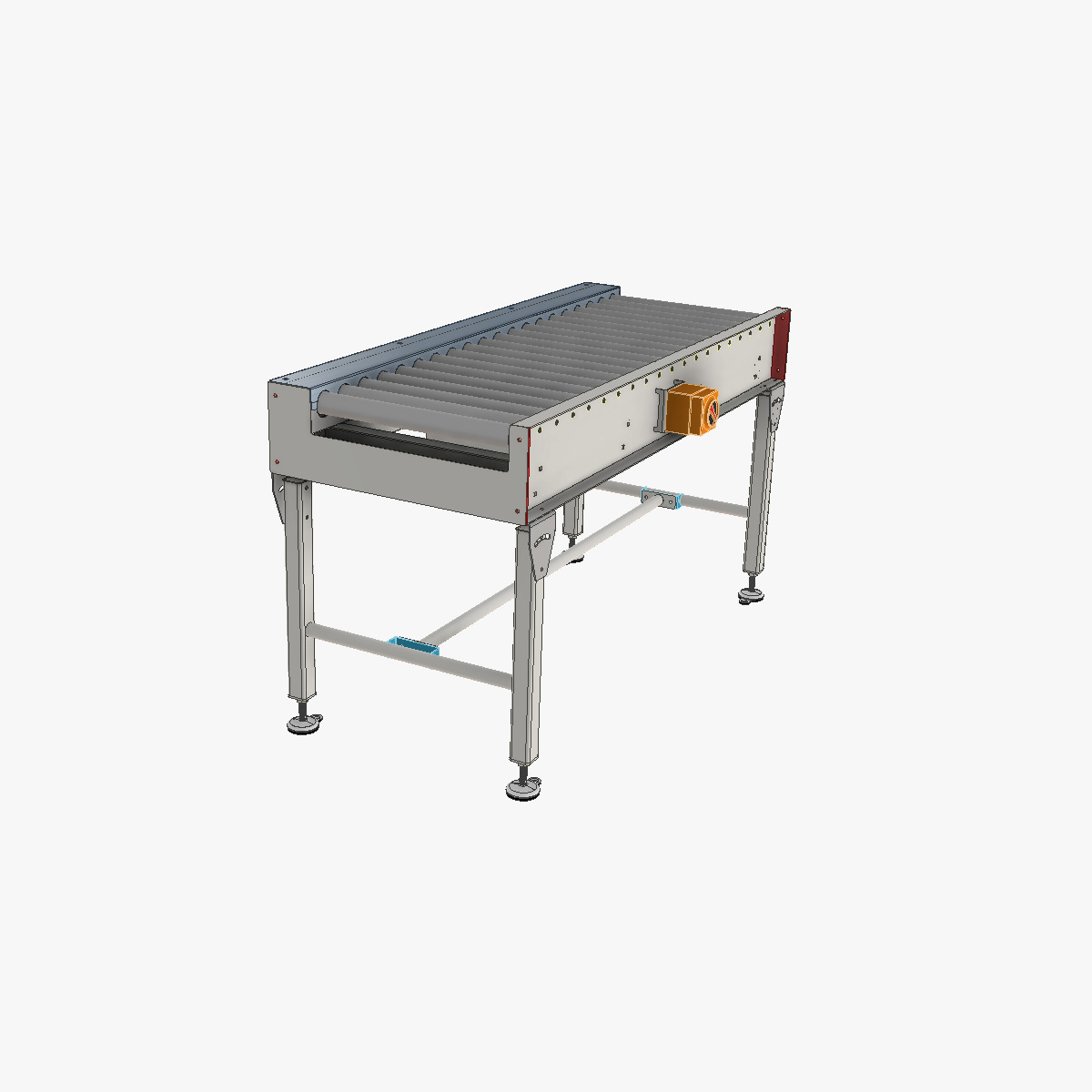 Roller Conveyor 01 Low-poly 3D model_3