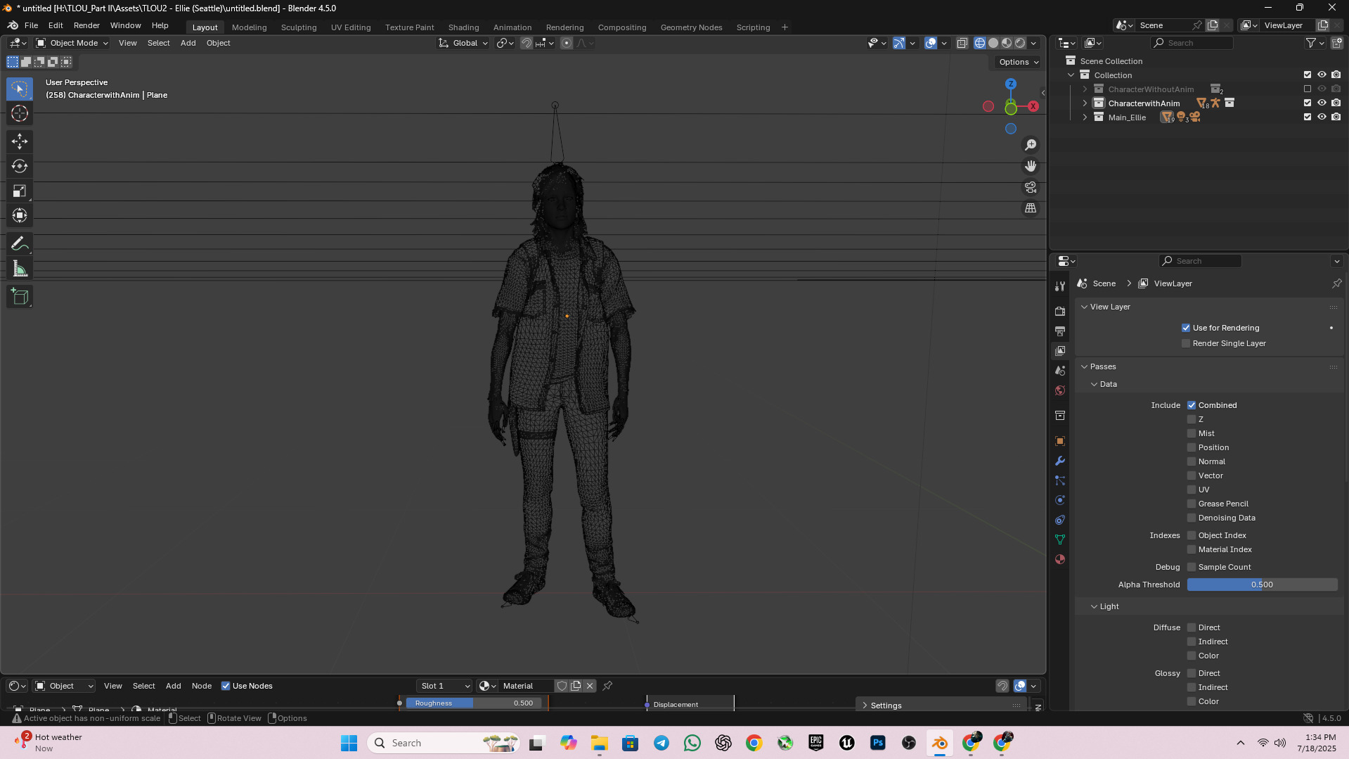 The Last of Us Part II Ellie 3D model_3