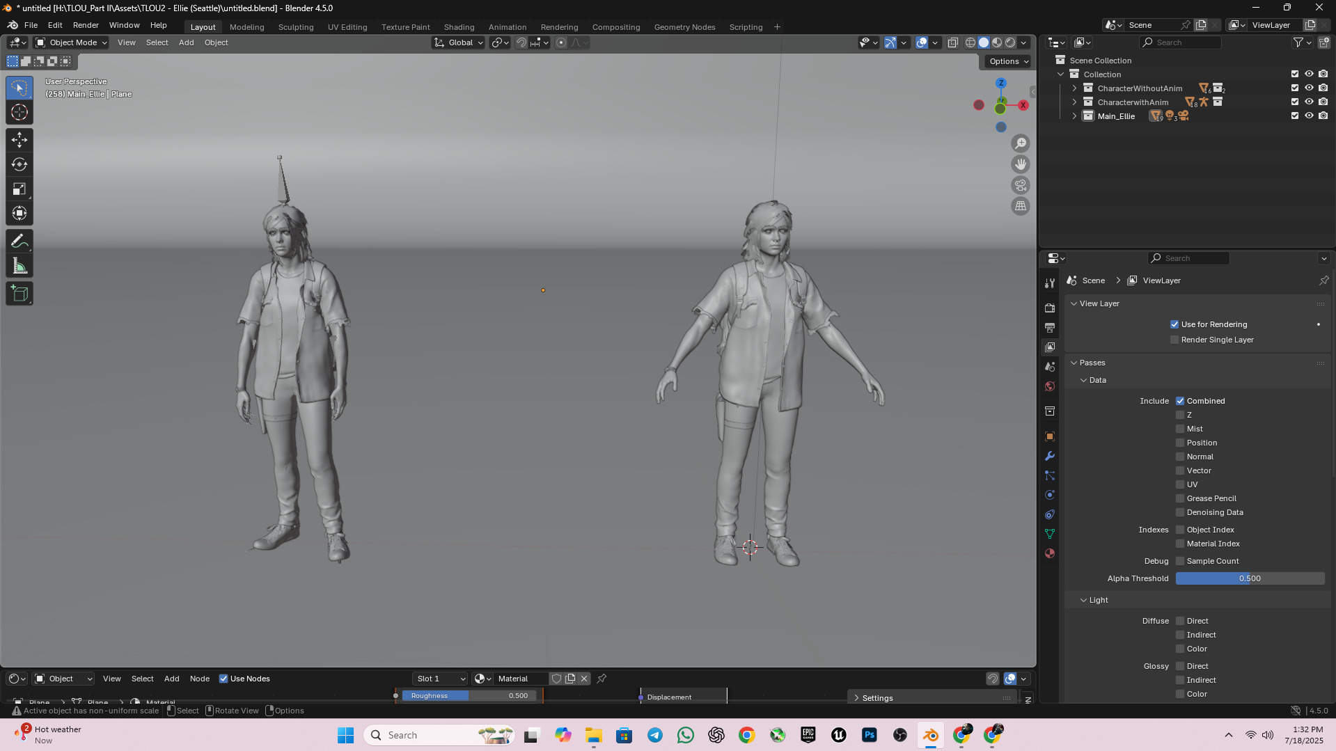The Last of Us Part II Ellie 3D model_2