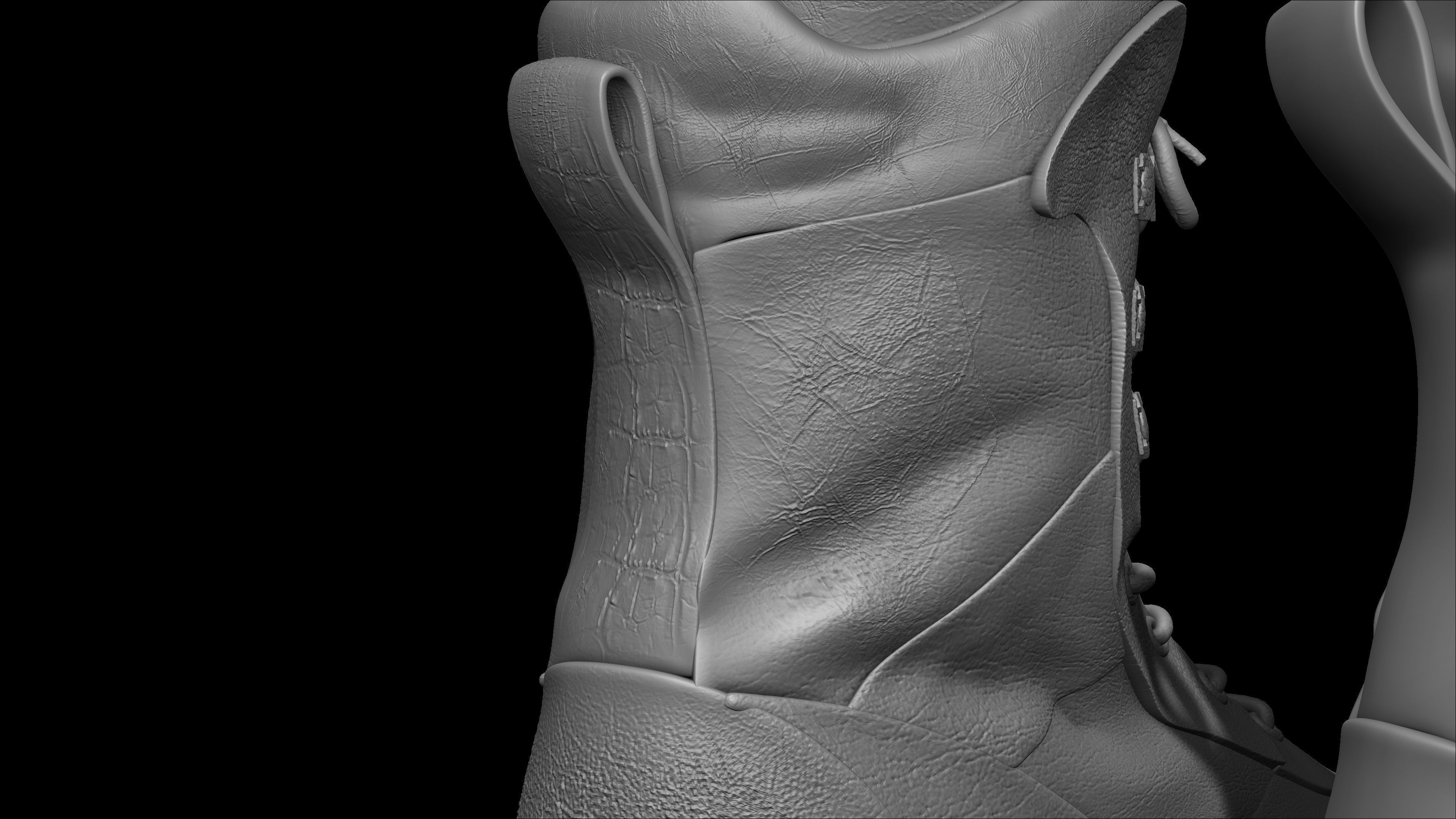 Leather Vdm Brush-46 Vdm-Alpha-Blender And Zbrush Brush-Vol 01 3D model_8