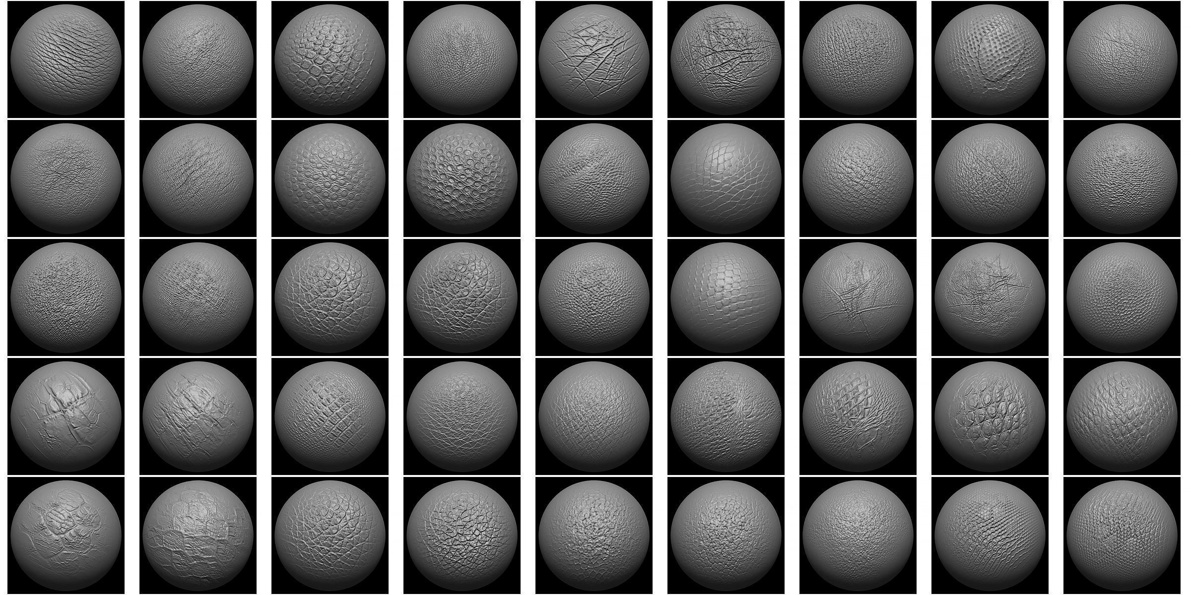 Leather Vdm Brush-46 Vdm-Alpha-Blender And Zbrush Brush-Vol 01 3D model_1