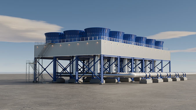 Air Cooled Condenser 3D model