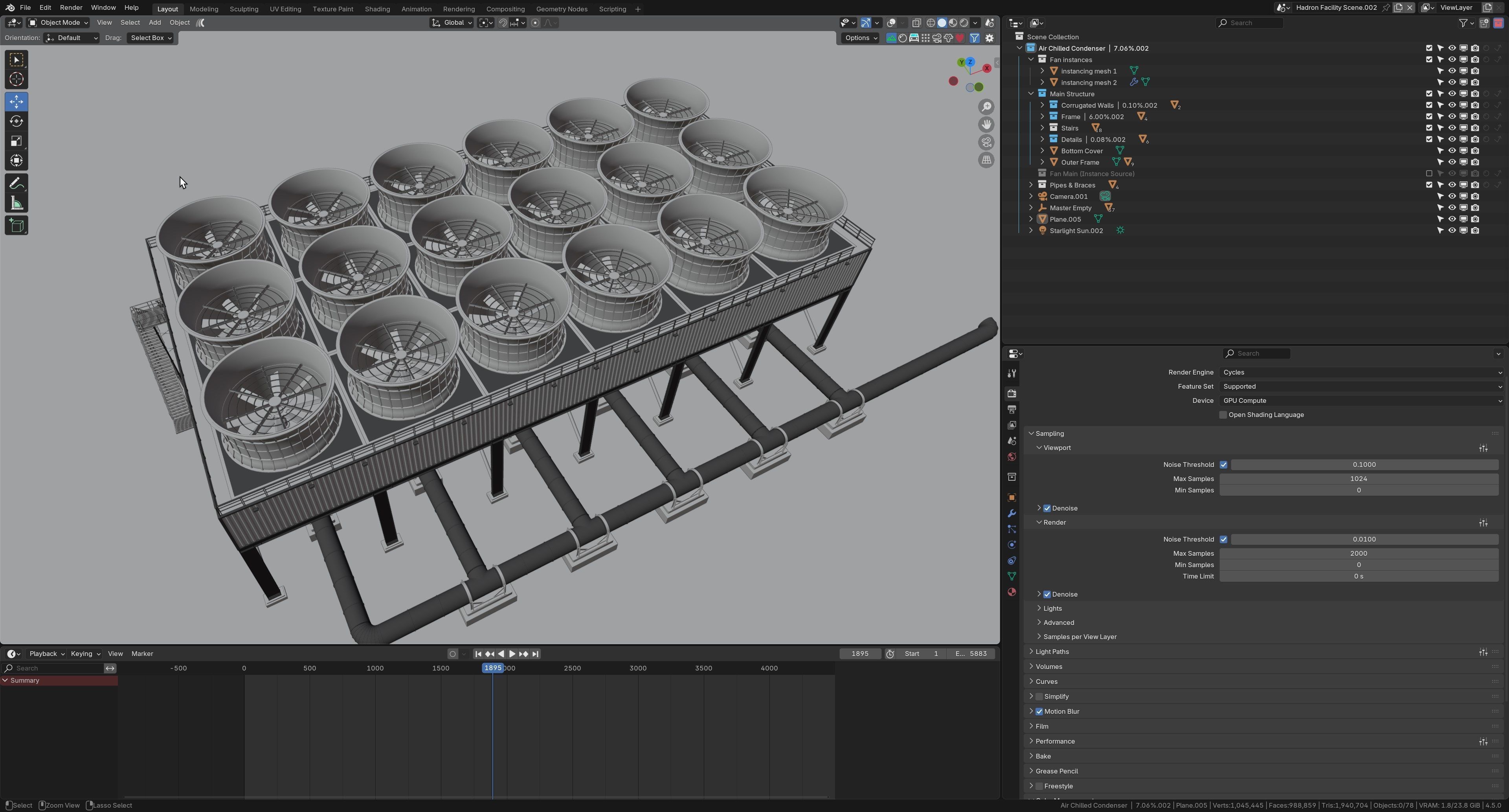 Air Cooled Condenser 3D model_3