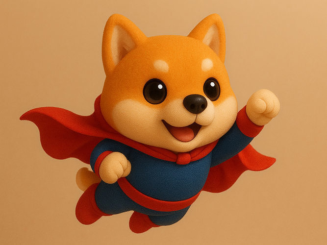 Super Shiba Inu 3D print model