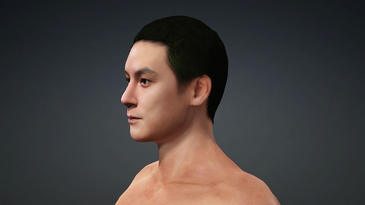 Realistic Handsome Male Character Daniel Wu New Police Story 3D model_12