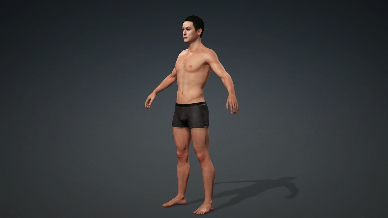 Realistic Handsome Male Character Daniel Wu New Police Story 3D model_15