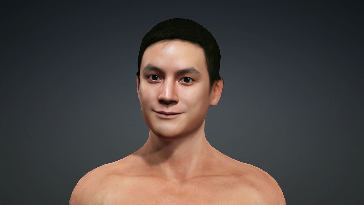 Realistic Handsome Male Character Daniel Wu New Police Story 3D model_9