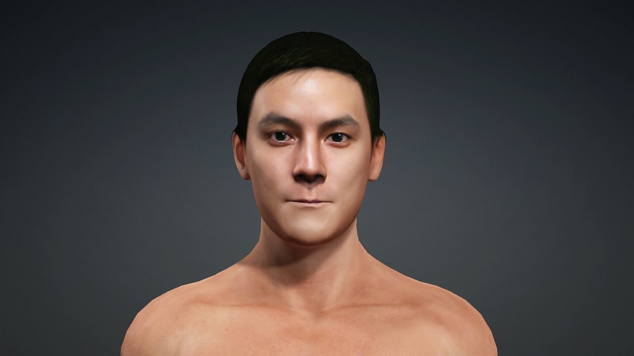 Realistic Handsome Male Character Daniel Wu New Police Story 3D model_5