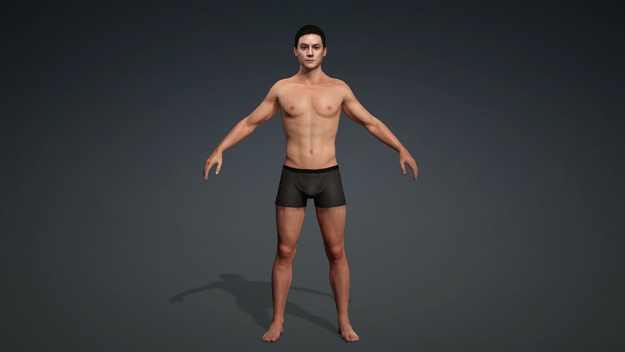 Realistic Handsome Male Character Daniel Wu New Police Story 3D model_2