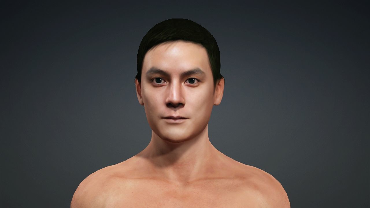 Realistic Handsome Male Character Daniel Wu New Police Story 3D model_10
