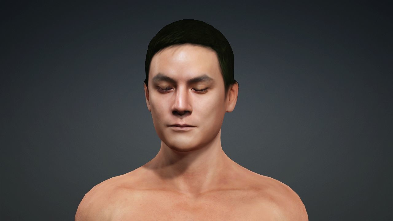 Realistic Handsome Male Character Daniel Wu New Police Story 3D model_8