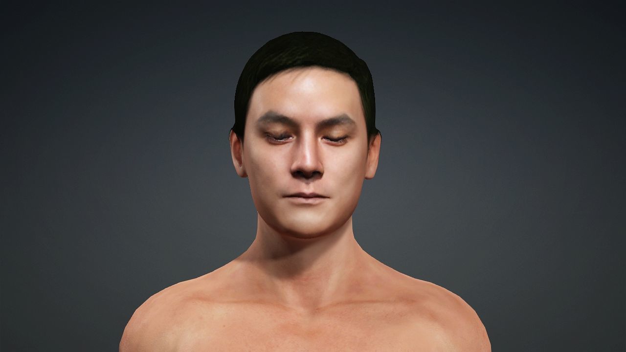 Realistic Handsome Male Character Daniel Wu New Police Story 3D model_4