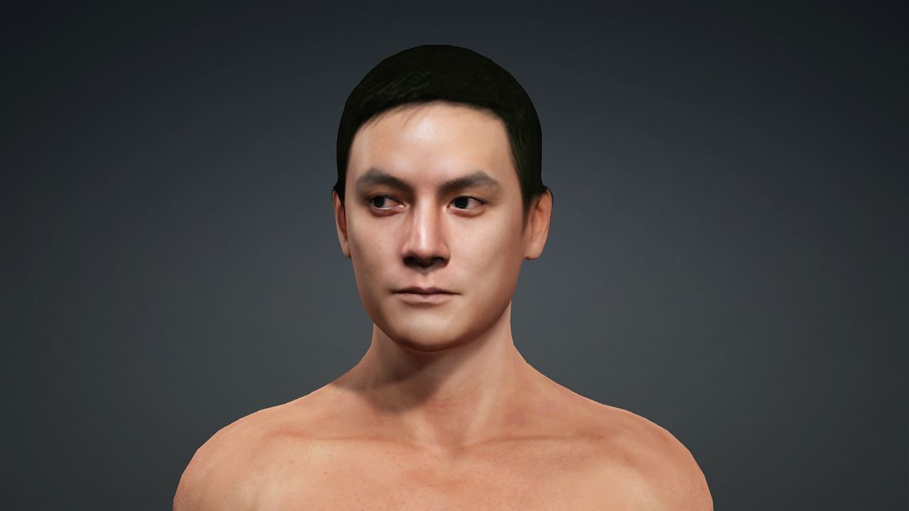 Realistic Handsome Male Character Daniel Wu New Police Story 3D model_7