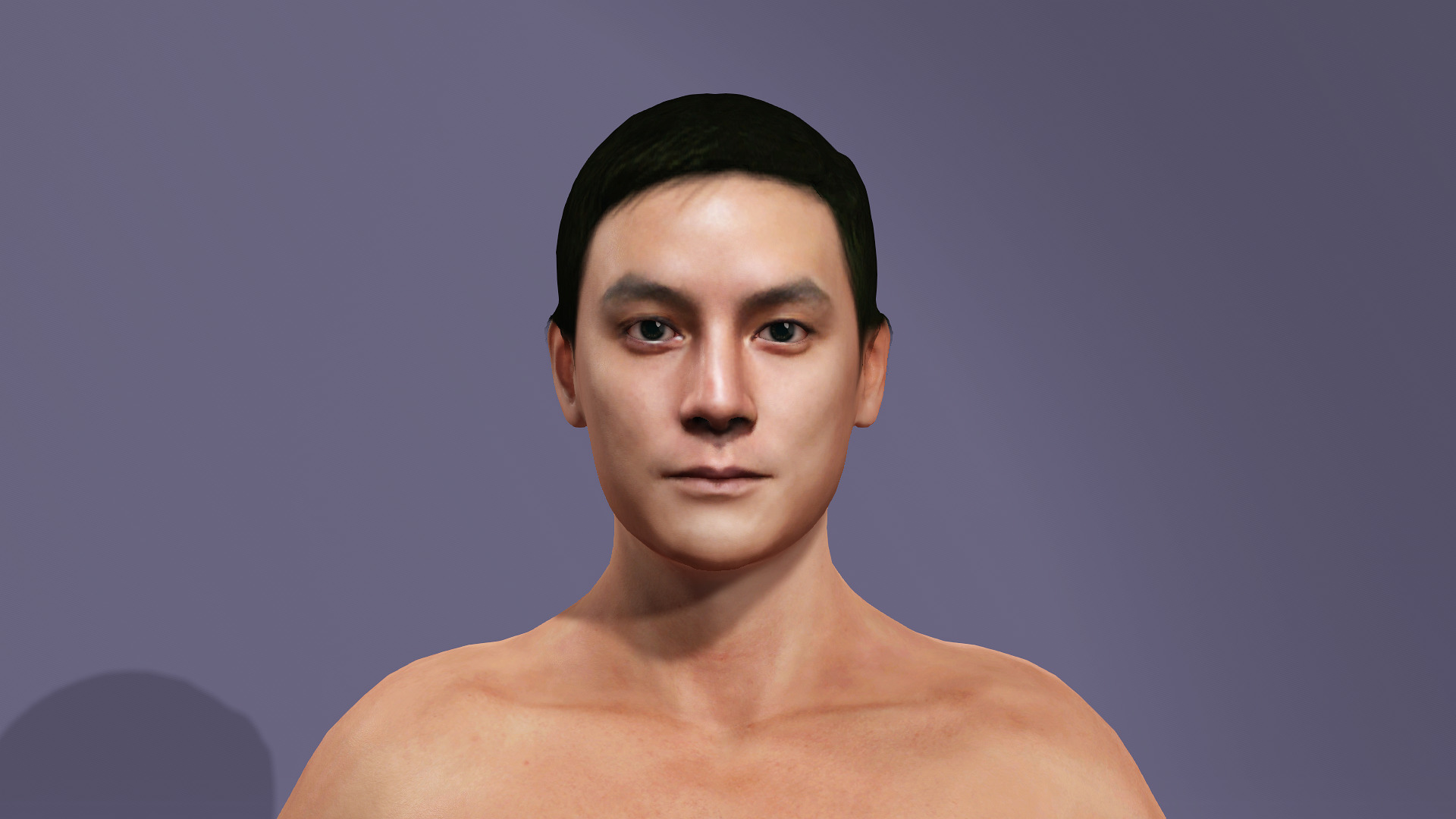Realistic Handsome Male Character Daniel Wu New Police Story 3D model_1
