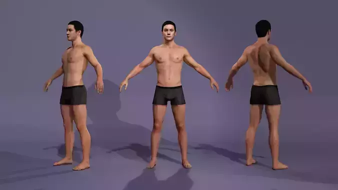 Realistic Handsome Male Character Daniel Wu New Police Story 3D model Realistic Handsome Male Character Daniel Wu New Police Story 3D model