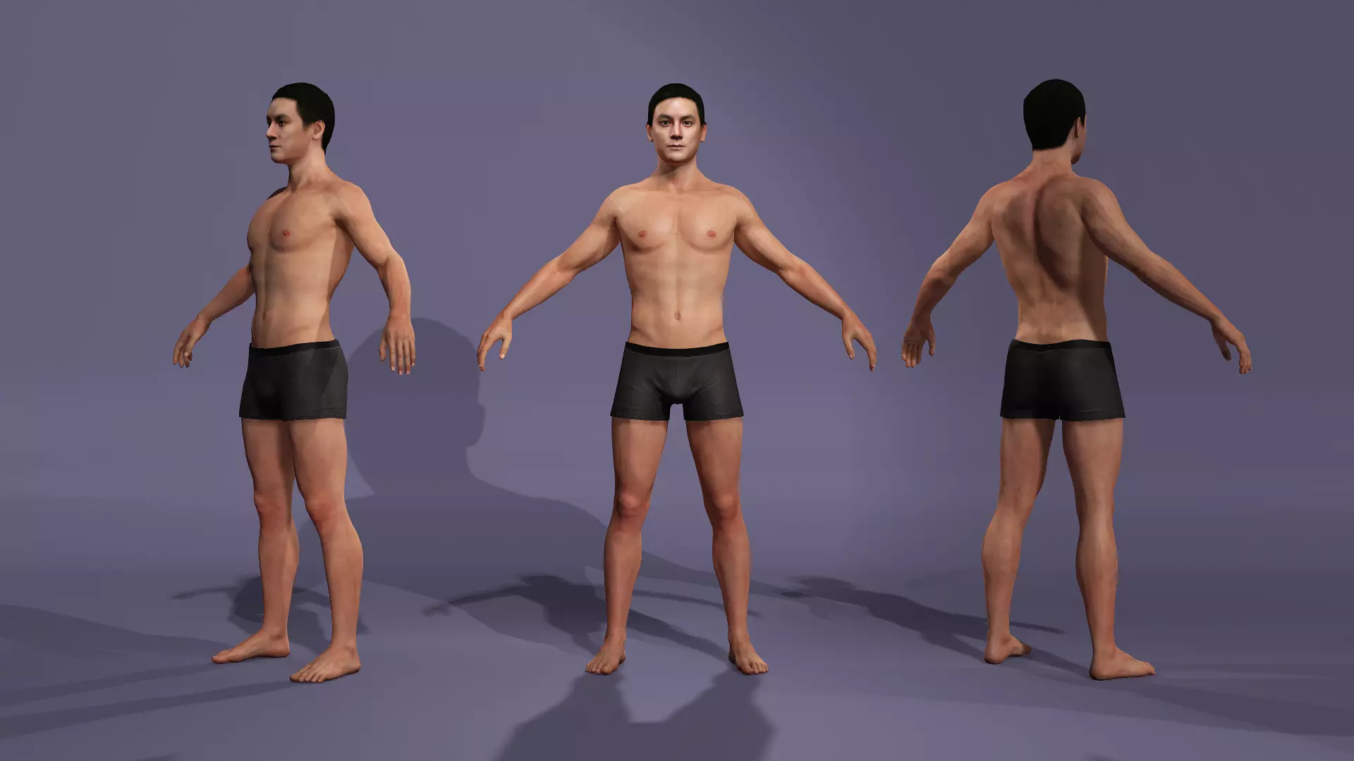 Realistic Handsome Male Character Daniel Wu New Police Story 3D model_0