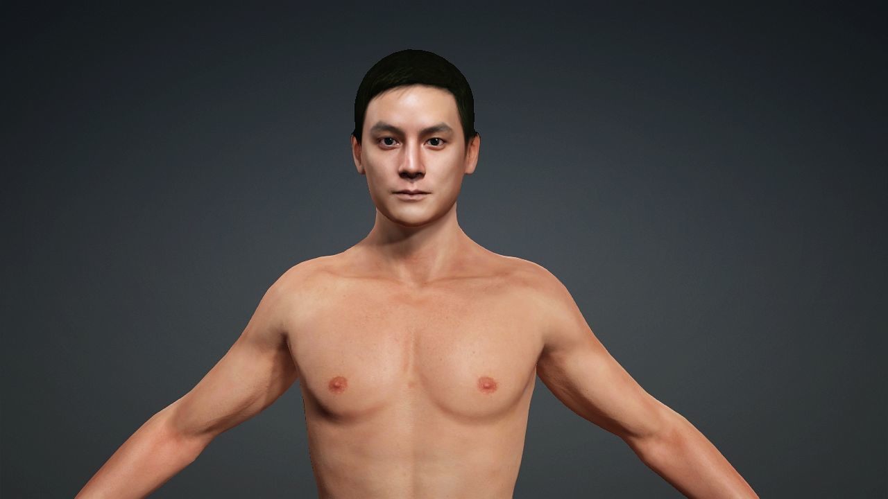 Realistic Handsome Male Character Daniel Wu New Police Story 3D model_13
