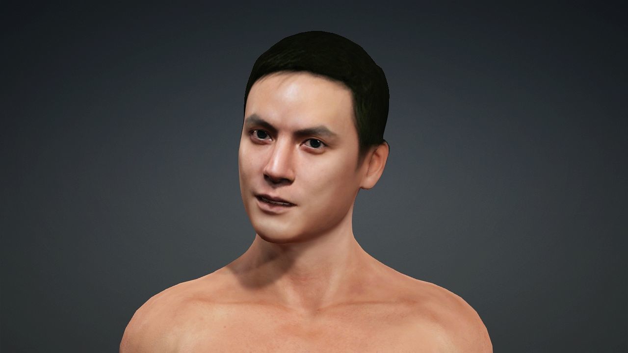 Realistic Handsome Male Character Daniel Wu New Police Story 3D model_6