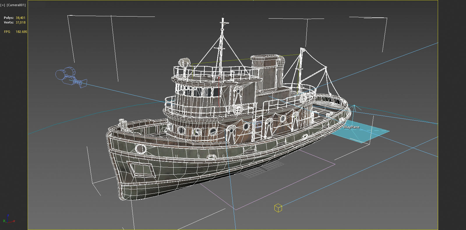 Old sea vessels fishing boats oil tankers 3D model_7