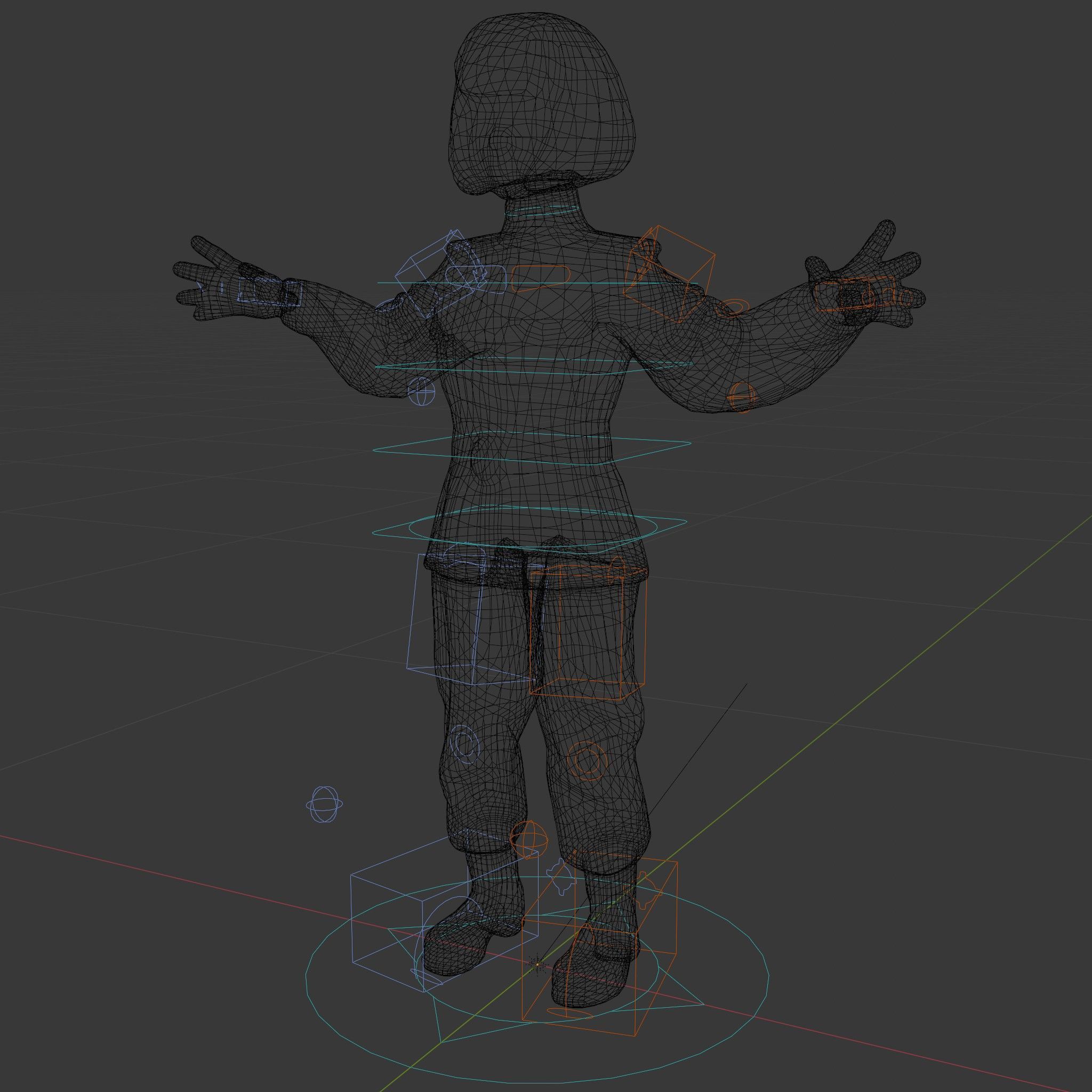 Animated Military Character Rigged and Animated Model Low-poly 3D model_5