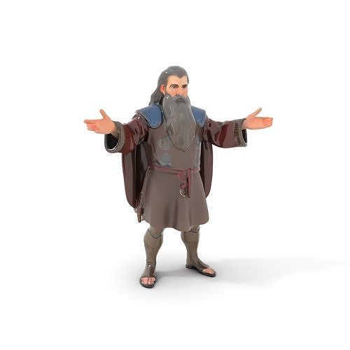 Elder Sage Rigged and Animated D Character Model Low-poly 3D model