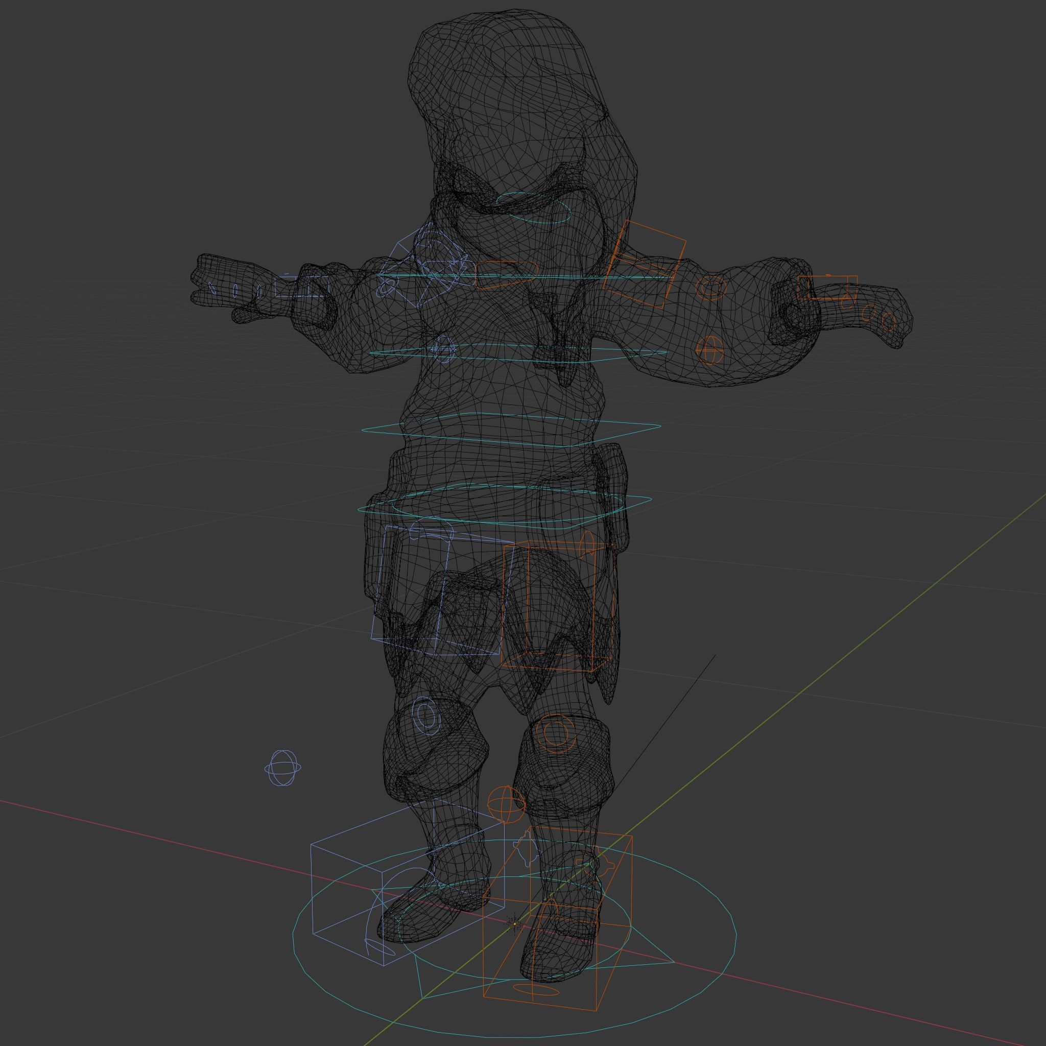 Adventurer Girl D Model Rigged and Animated Fantasy Outfit Low-poly 3D model_5