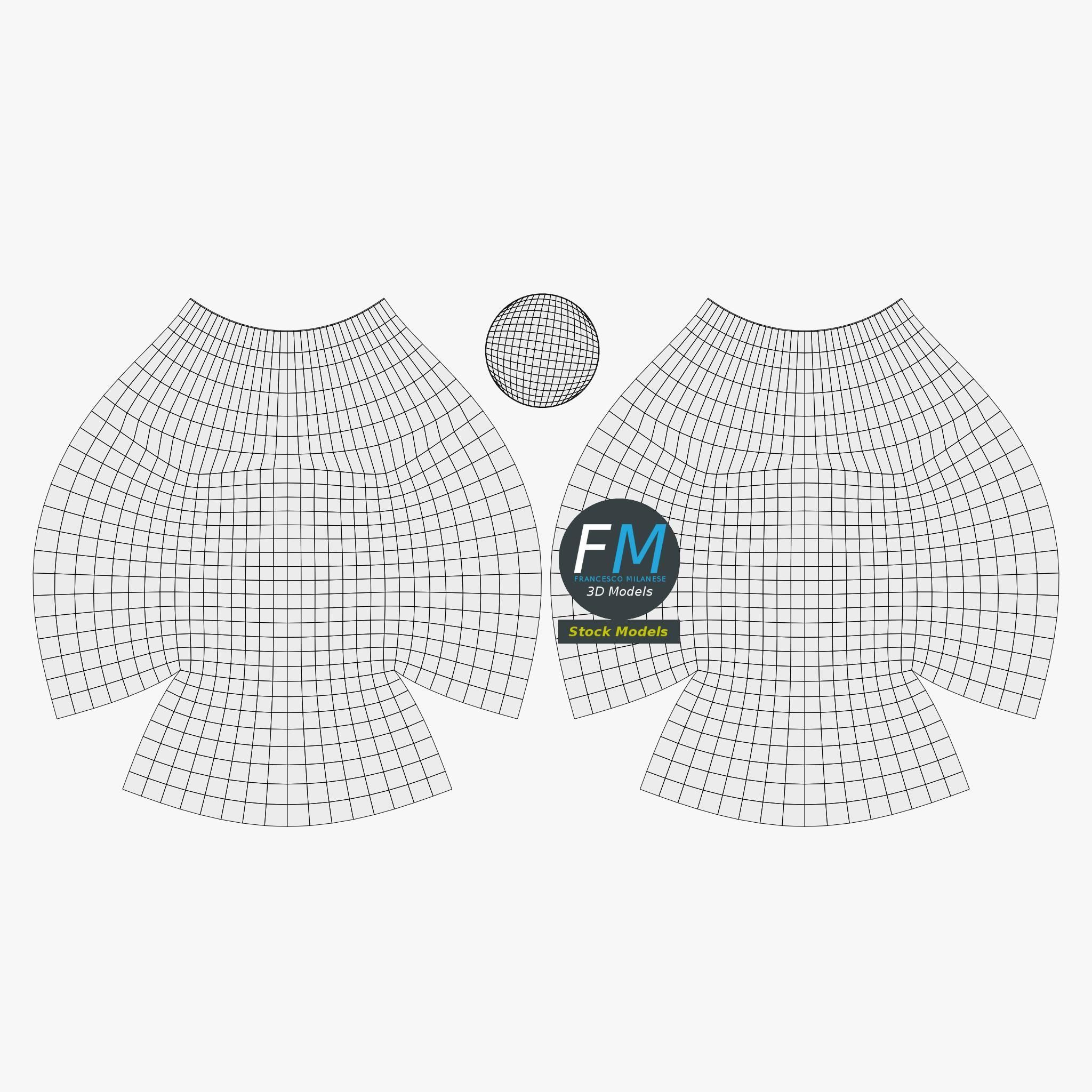 Brass globe wall sconce 3D model_12