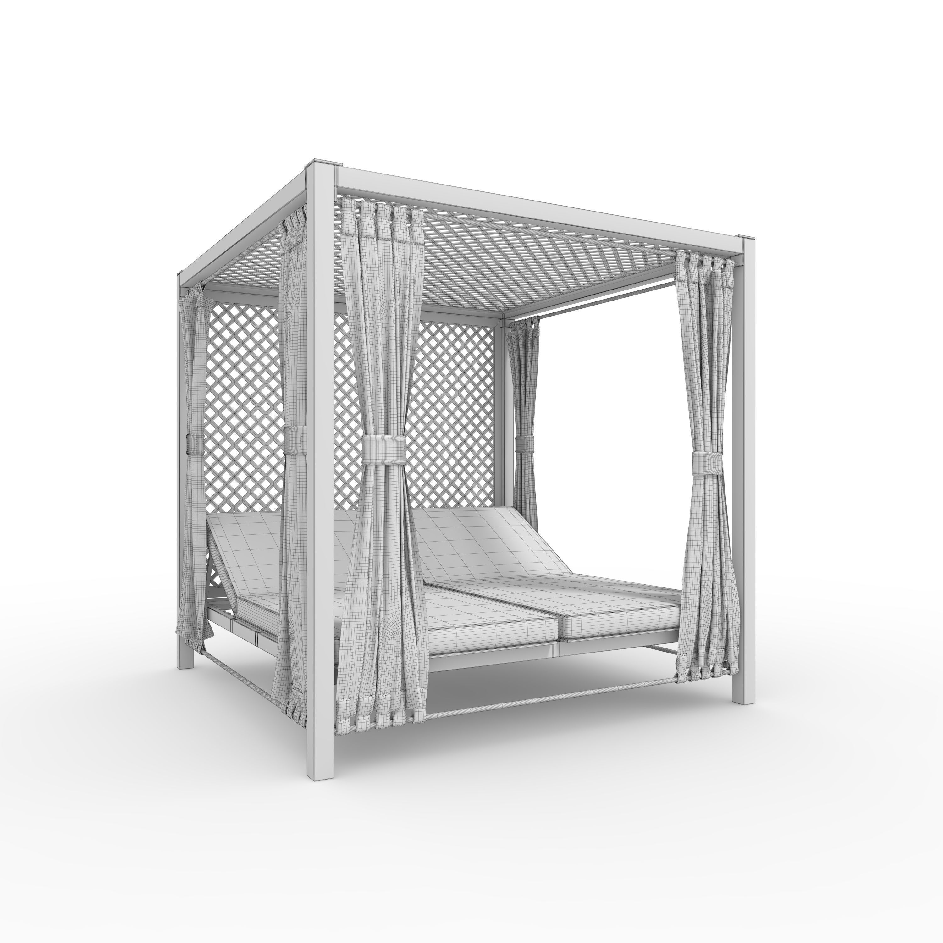 Poolside Cabana 07 3D model_1