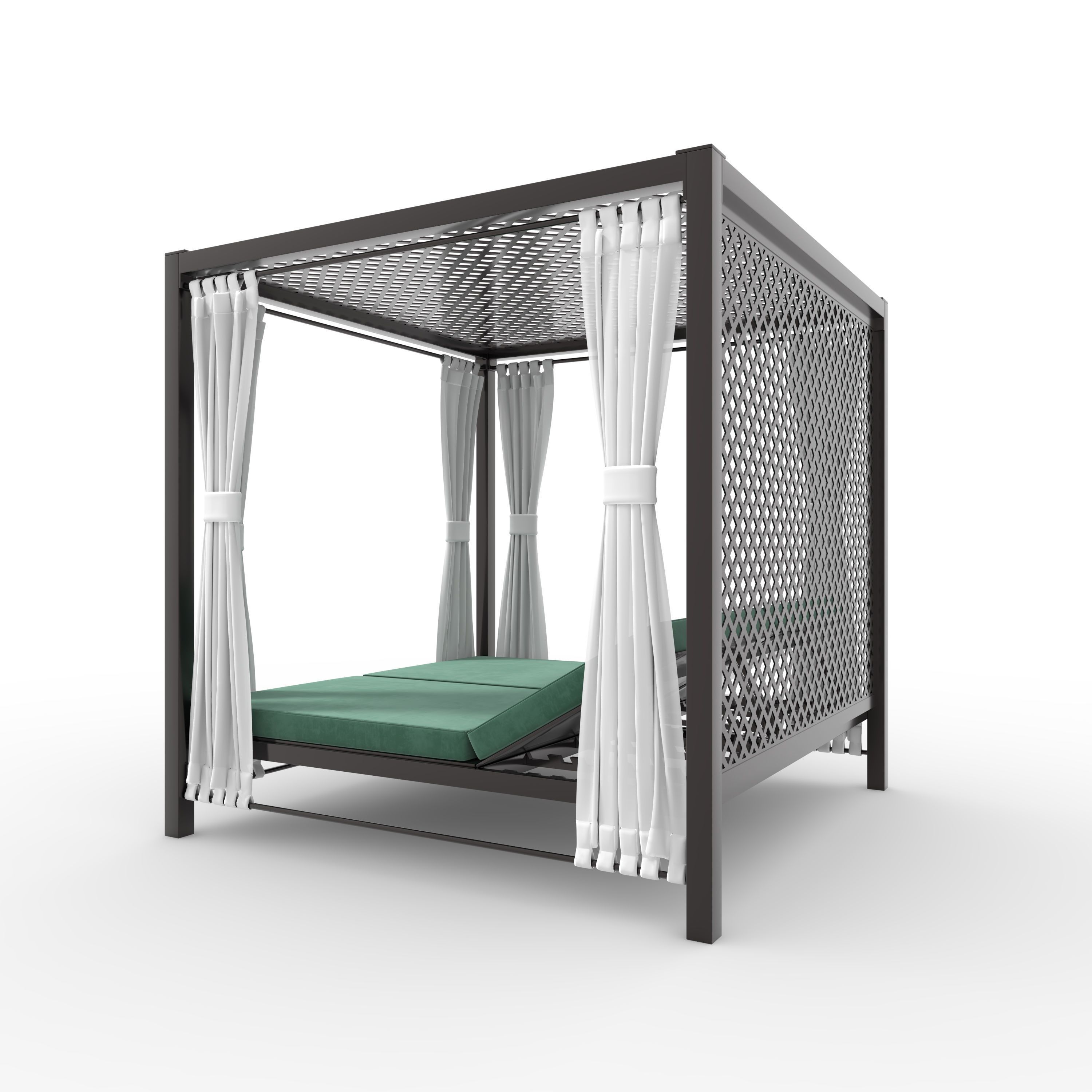 Poolside Cabana 07 3D model_4