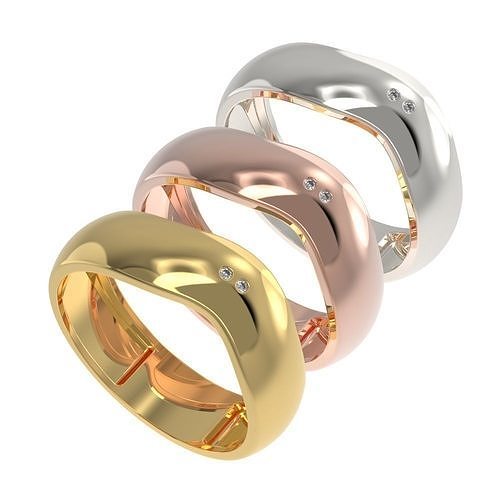 Wave ring 3D print model