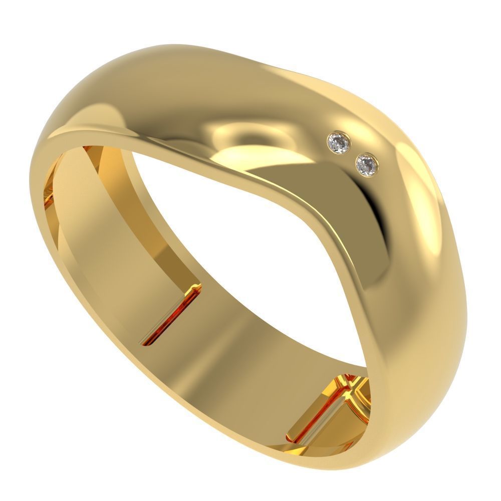 Wave ring 3D print model_19