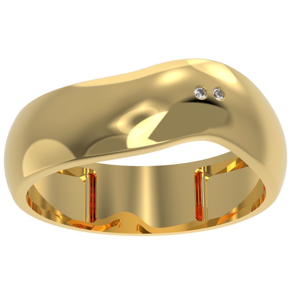 Wave ring 3D print model_16