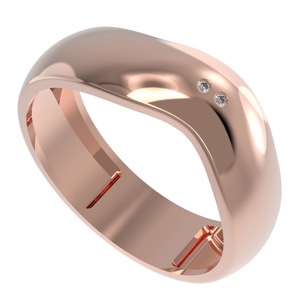Wave ring 3D print model_1