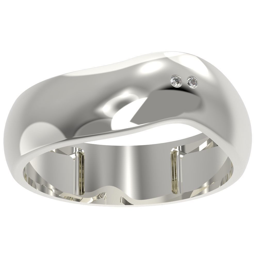 Wave ring 3D print model_12