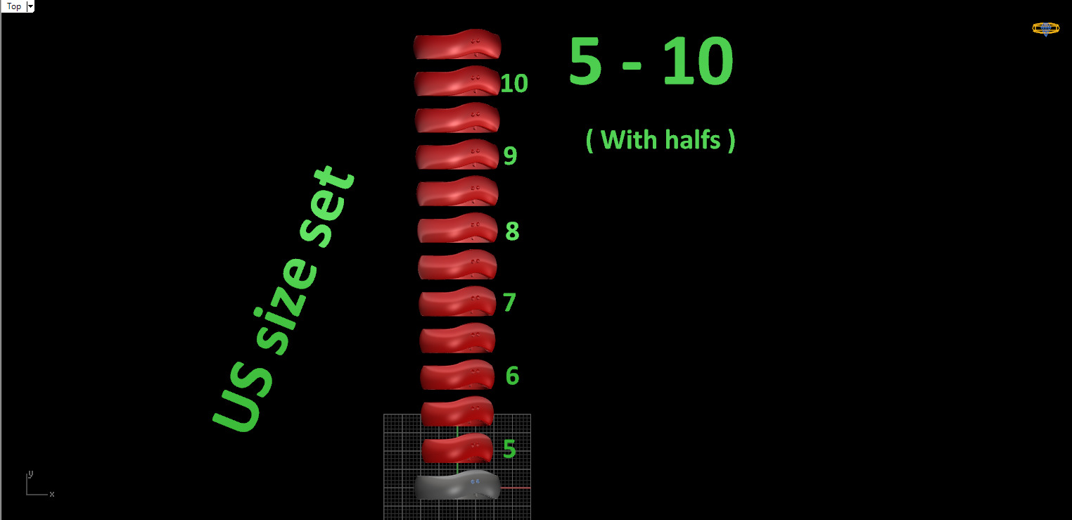 Wave ring 3D print model_4